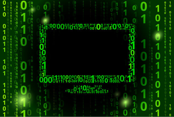 监控二进制码向量模式背景图片下载