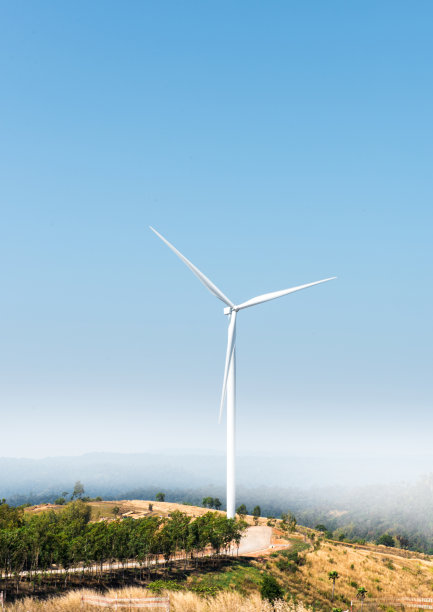 山上的风车图片下载