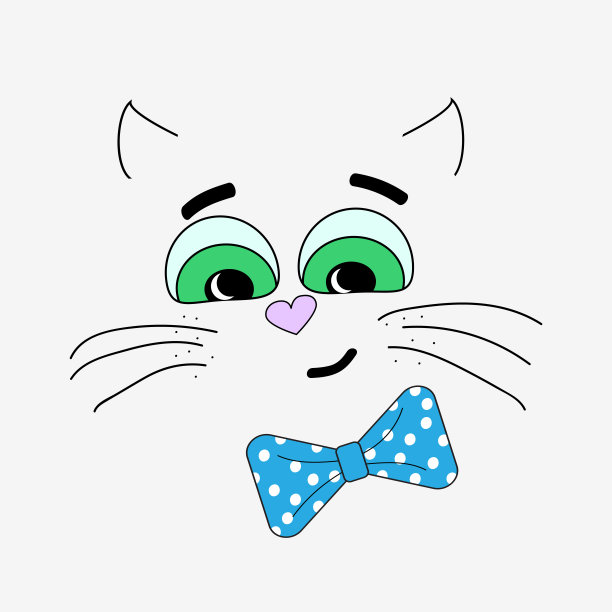 矢量插图与一只猫在白色的背景。为儿童设计的t恤。图片下载