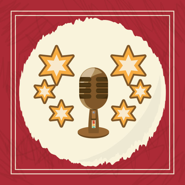 复古的麦克风设计素材图片