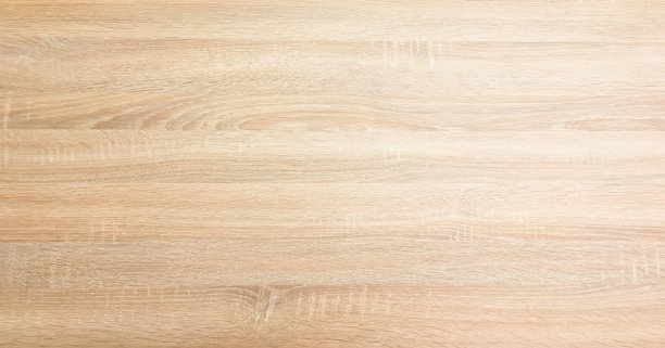 浅棕色的软漆木质纹理表面作为背景。垃圾水洗木板桌子模式俯视图。素材图片