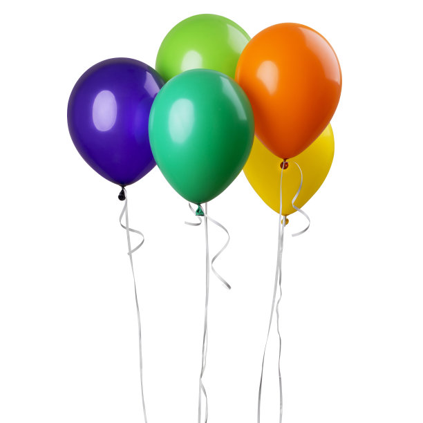 五个气球图片下载