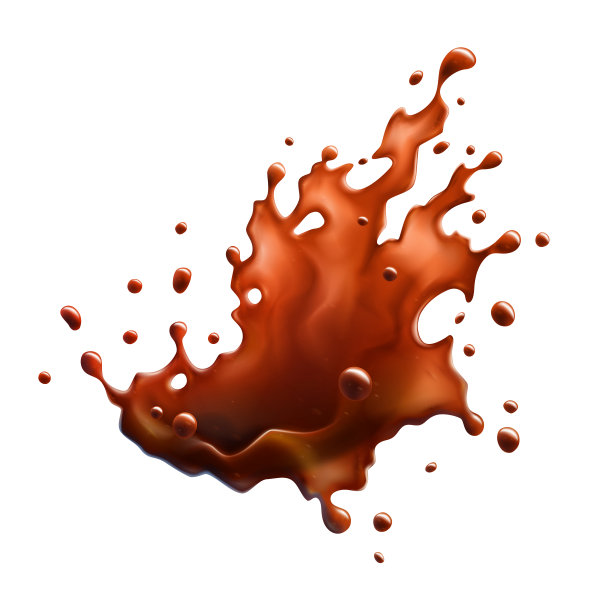 黑咖啡溅。孤立的对象图片下载