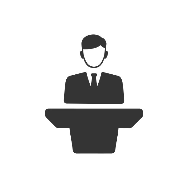 商务会议演示图标素材图片