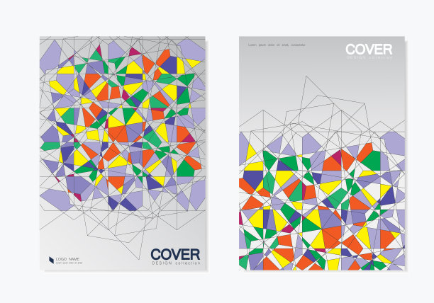 破碎的彩色玻璃背景。向量的元素图片下载