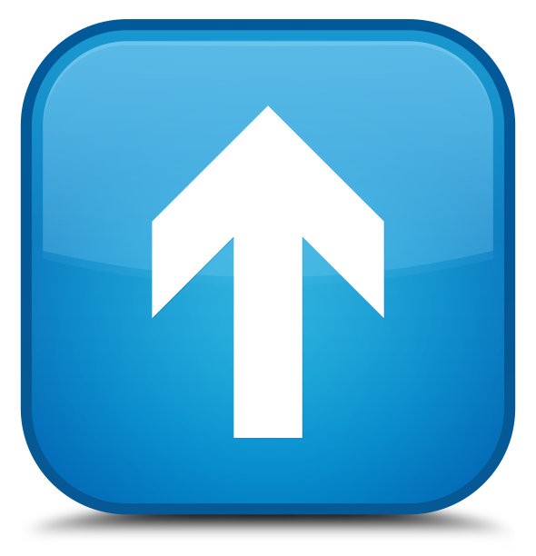 上传箭头图标特殊青蓝方框按钮图片下载