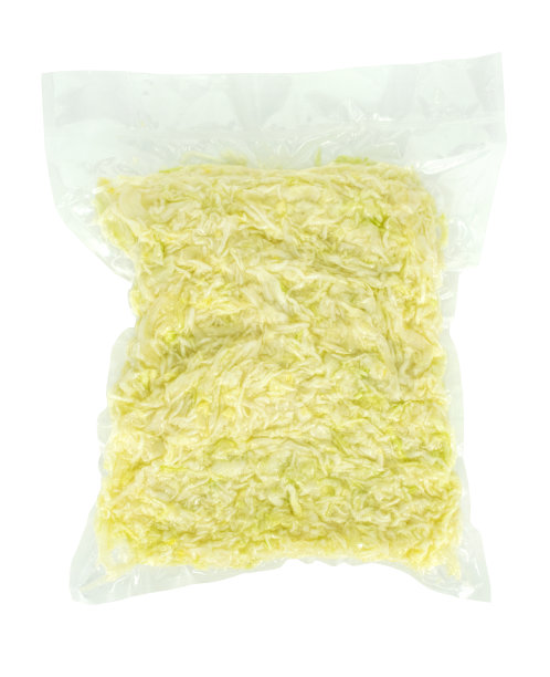 真空袋中切碎的卷心菜图片下载