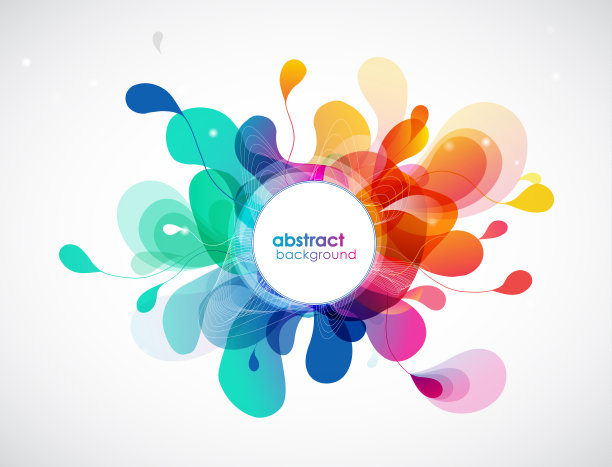 带有圆圈的抽象背景。图片下载