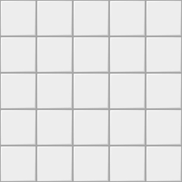 白色方形陶瓷无缝图案背景，厨房或浴室矢量砖，白色灯光背景图片下载