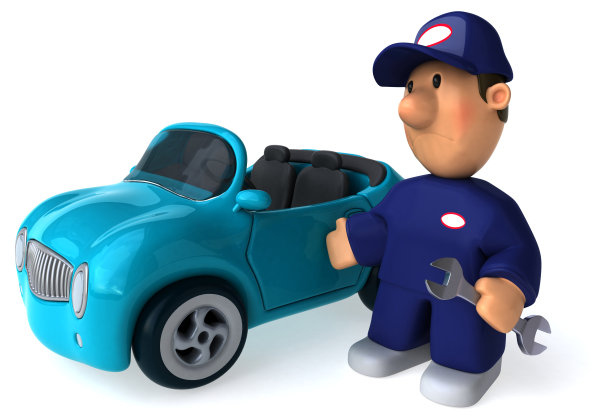 有趣的机制- 3D插图图片下载