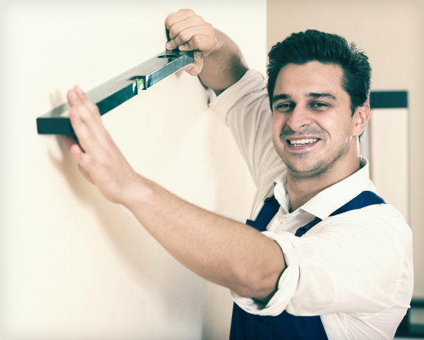 专业工人与精神水平的墙图片下载