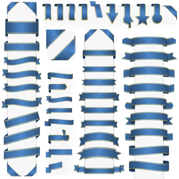 复古横幅套装图片下载