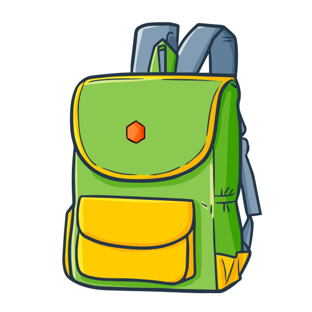 伟大的时尚绿色背包图片下载