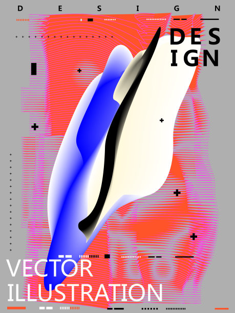 由抽象背景组成的不规则形状。图片下载