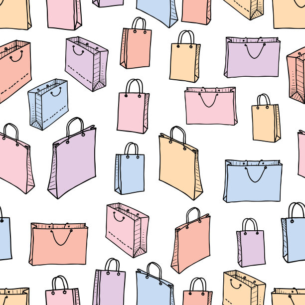 各种购物袋的图案图片下载
