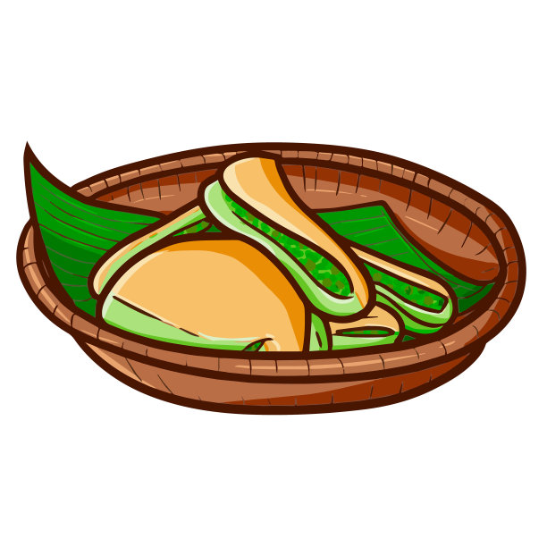 有趣和美味的可爱的kue 'Tumpi Silung'。一种来自印度尼西亚东爪哇西汶的传统蛋糕。图片下载