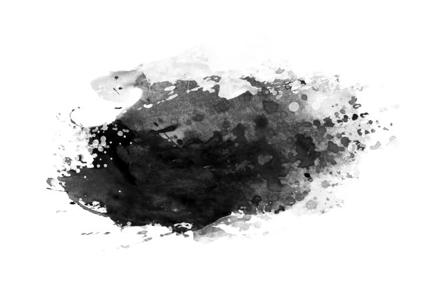 黑色彩色水图形补丁图形笔触设计效果元素为背景图片下载