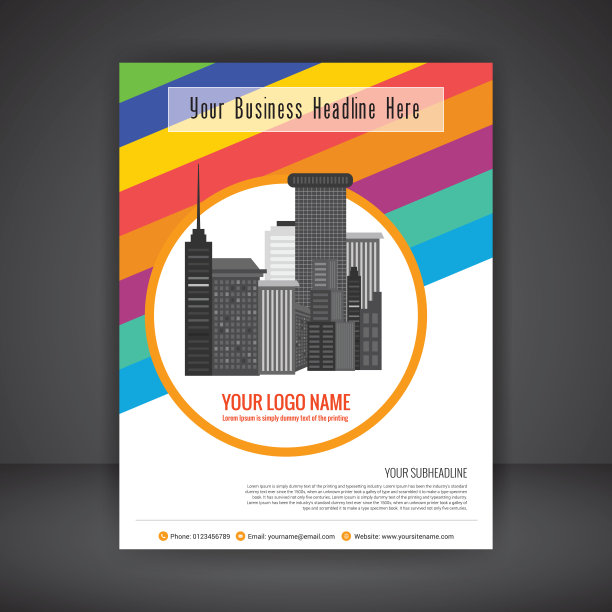 商业传单海报设计模板图片下载