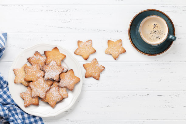 饼干和咖啡图片下载