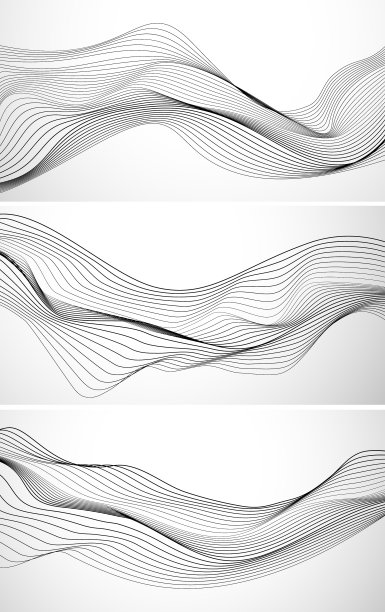 抽象的线条横幅图片下载