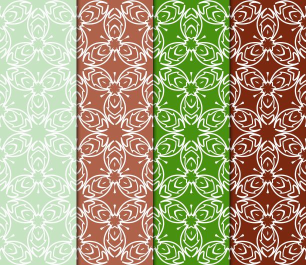 一套抽象的几何装饰。美丽的无缝矢量模式。用于制卡，印刷，设计。图片下载