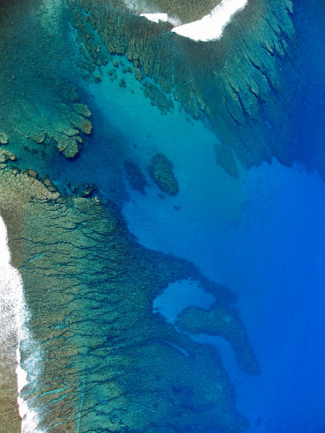 留尼旺岛海岸，航拍照片图片下载