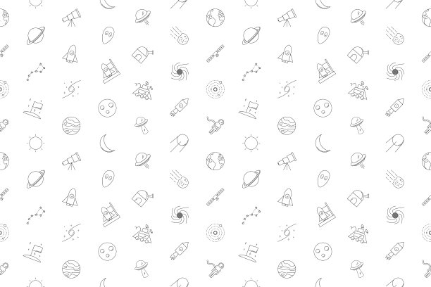 向量空间的模式。空间无缝的背景图片下载