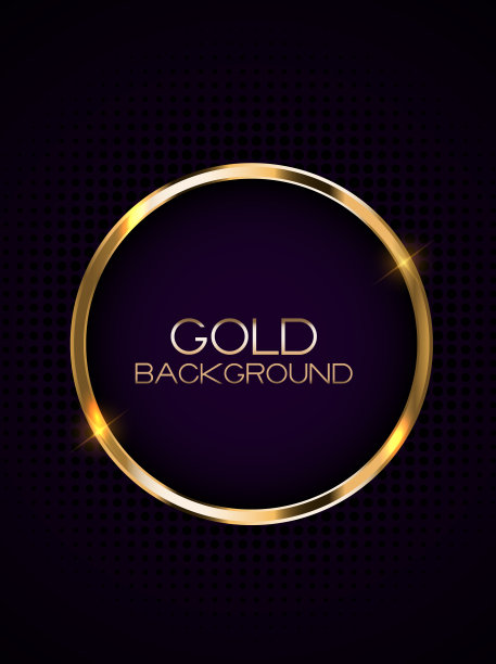 抽象卡片与黄金帧向量插图图片下载