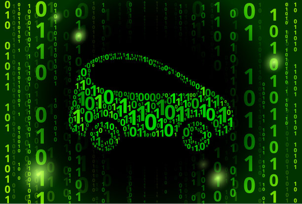 汽车二进制码矢量模式背景图片下载