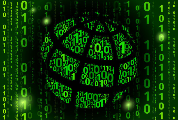 全球二进制码矢量模式背景图片下载