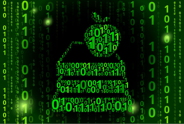 Apple & Books二进制代码矢量模式背景图片下载