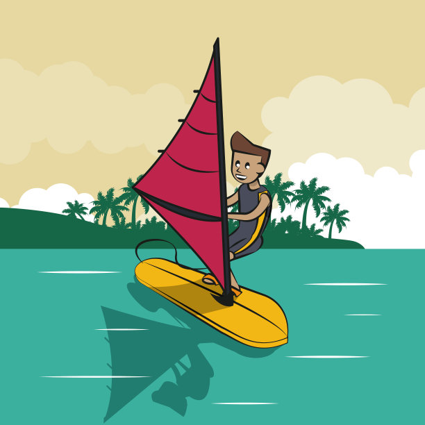 人做kitesurf图片下载