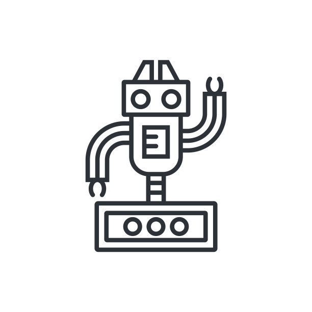 可爱的机器人行图片下载