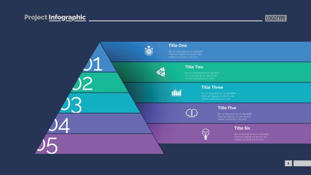 金字塔的幻灯片模板图片下载