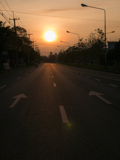 主要道路与箭头指向图片下载