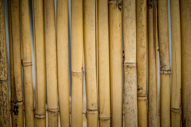 旧竹栅栏背景图片下载