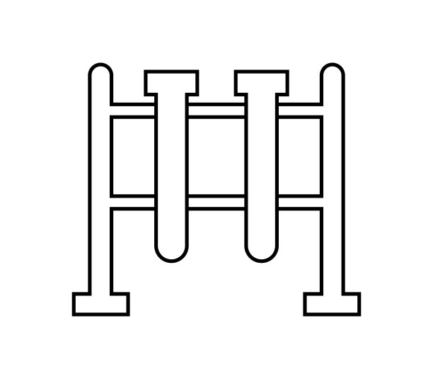 图标试管在支架上图片下载