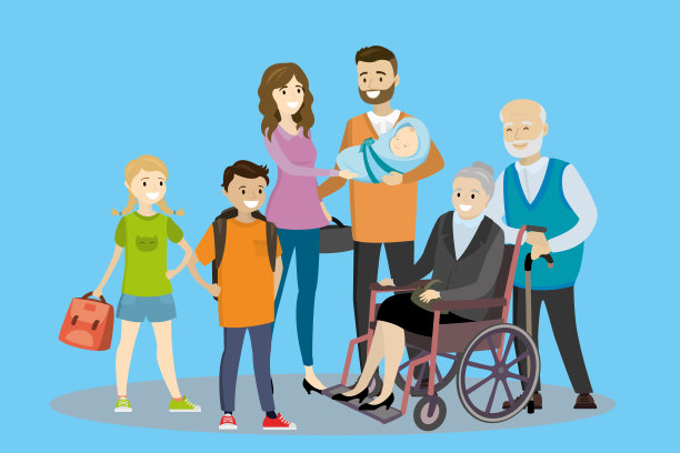 卡通大家庭图片下载