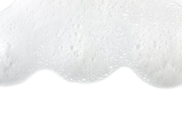 泡沫气泡抽象白色背景。图片下载