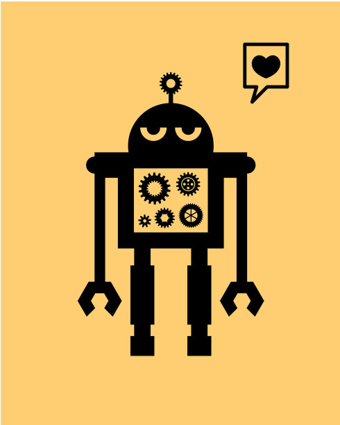 爱机器人涂鸦图片下载