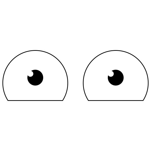 抽象的卡通眼睛图片下载