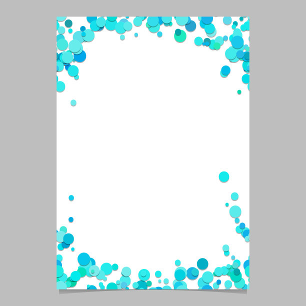 彩色抽象随机网点图案卡背景模板-矢量空白文具边框设计图片下载