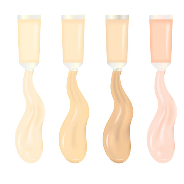 粉底液从一个开着的管子出来。图片下载