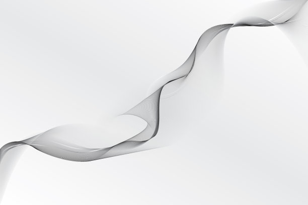 抽象几何白色和灰色背景与波元素。向量,插图。图片下载