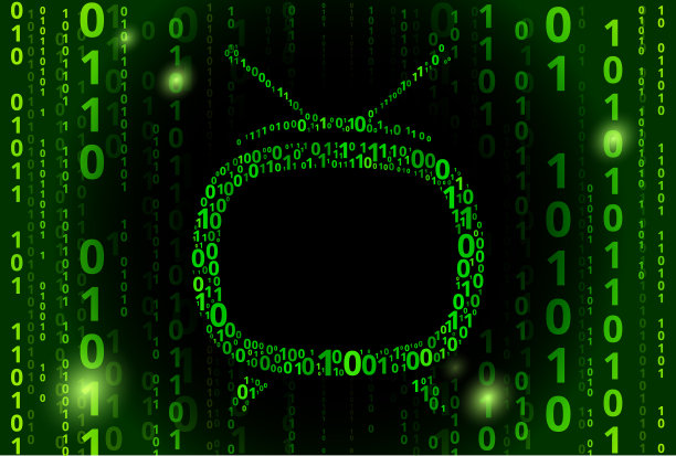 电视盒二进制码矢量模式背景图片下载