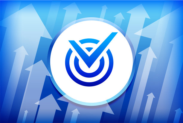 检查标记蓝色箭头背景图片下载