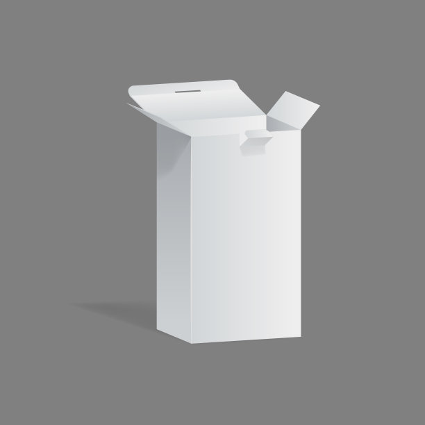 逼真的模板，礼品纸包装的模型，盒方形状图片下载