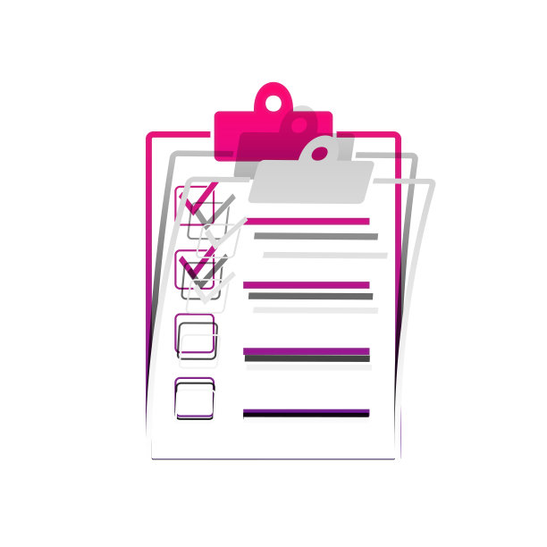 清单签字说明。向量。带阴影的可拆卸纸图片下载