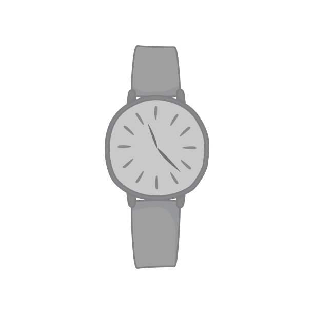 腕表灰色模拟时尚风格项目插图图片下载