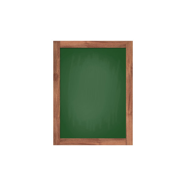 绿色黑板孤立在白色背景上。图片下载